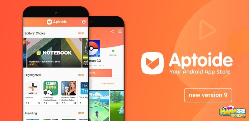 Aptoide phần mềm tải game iOS và Android