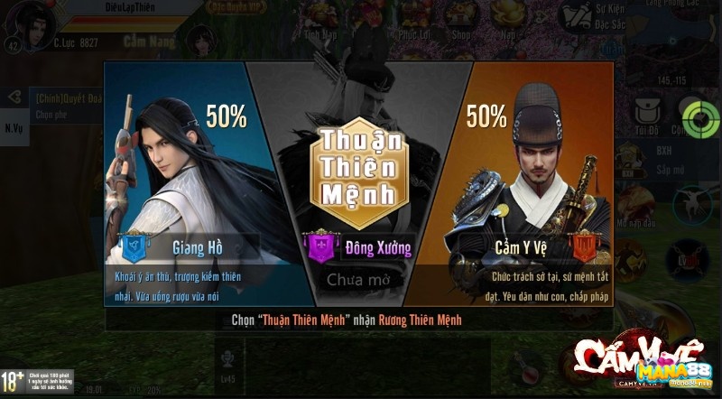 PK tự do giữa hai phe trong Cẩm Y Vệ Mobile