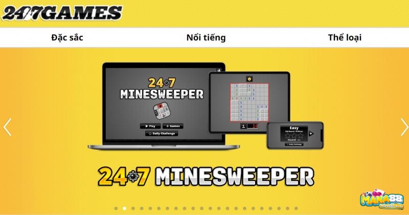 247games.com phù hợp với game trí tuệ nhẹ và cổ điển