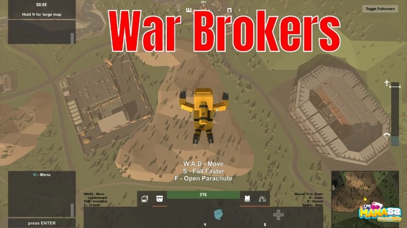 War Brokers kết hợp đấu súng, phương tiện và chiến trường khối vuông