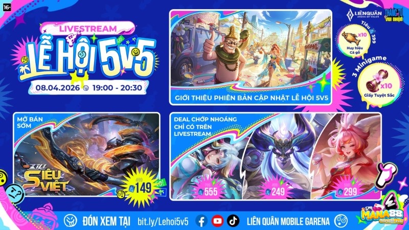 Đấu 5v5 kết hợp kỹ năng cá nhân với khả năng phối hợp toàn đội